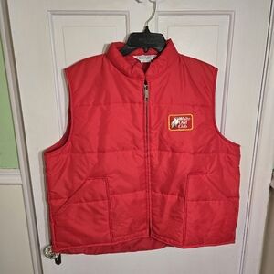 Men's vintage White Owl Club Puffer Vest Size XL